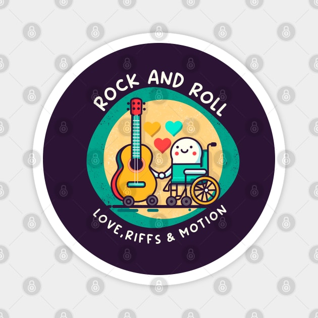 ROCK AND ROLL Magnet by Fabrik